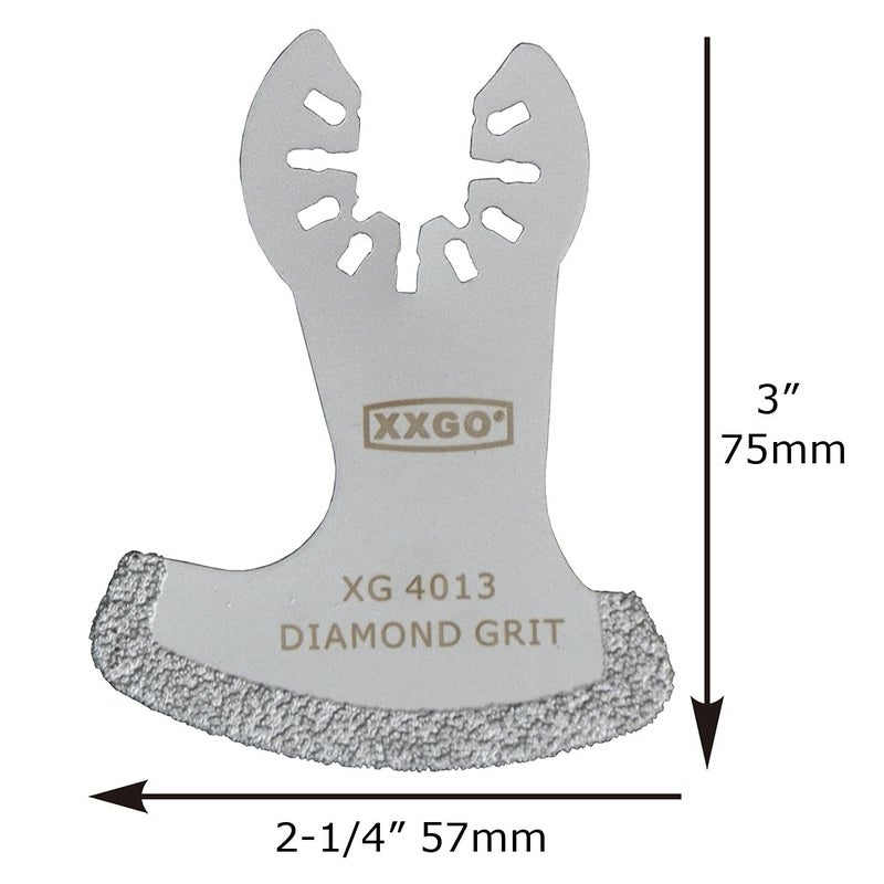 XXGO 4 Pcs Oscillating Multi Tool Diamond Segment Swing Semi Circle Grit Grout Saw Blades XG4002D - Image 3